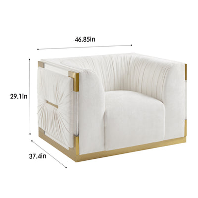 Vanilla Creme Accent Chair #010015