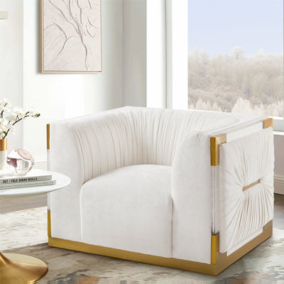 Vanilla Creme Accent Chair #010015