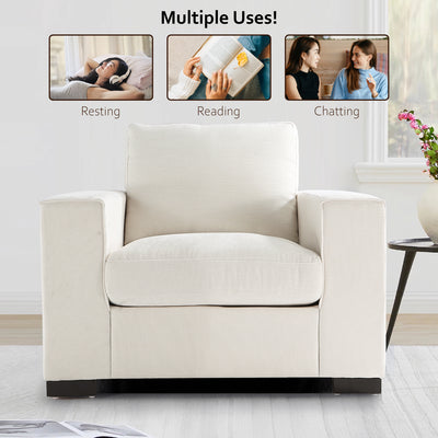 White Urban Retreat Accent Chair #010016