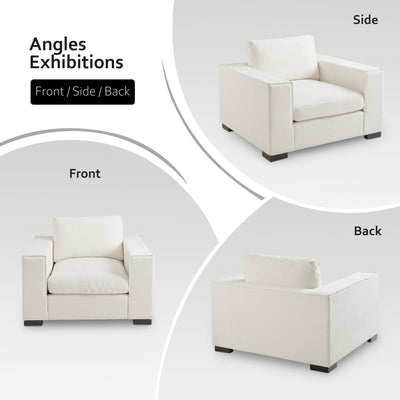 White Urban Retreat Accent Chair #010016