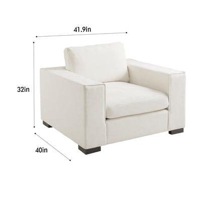 White Urban Retreat Accent Chair #010016