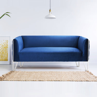 Blue Tufted Sofa - 3 Seats #030002