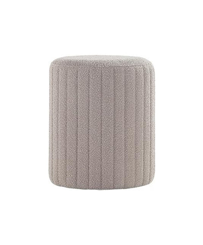 Khaki Round Ottoman Soft Pad #100072