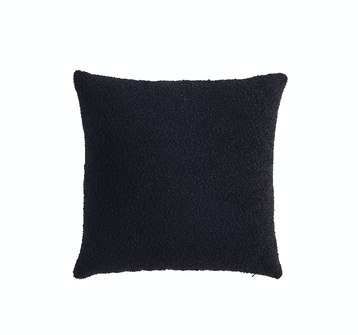 Black Boucle Pillow Cover | Set Of 2 