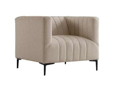 1 Seat Khaki Tufted Sofa #010005