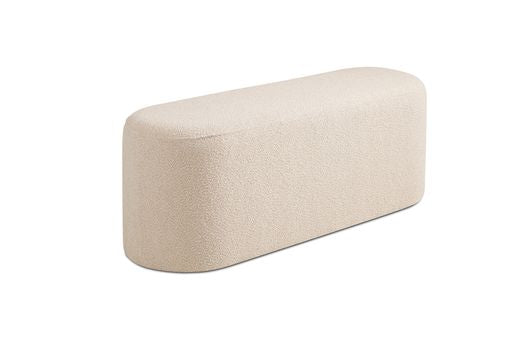 Taupe Boucle Bench 