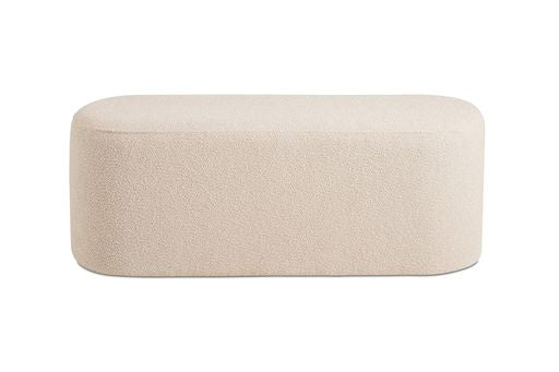 Taupe Boucle Bench 