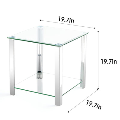 Glass End Table