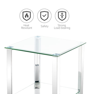 Glass End Table