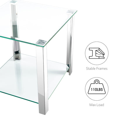 Glass End Table