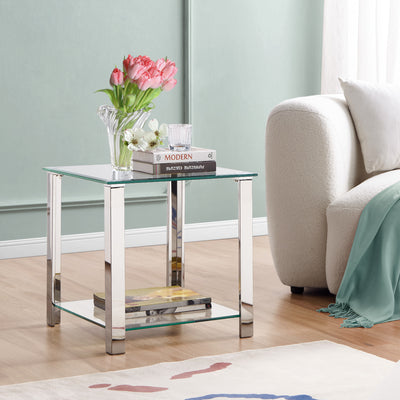 Glass End Table