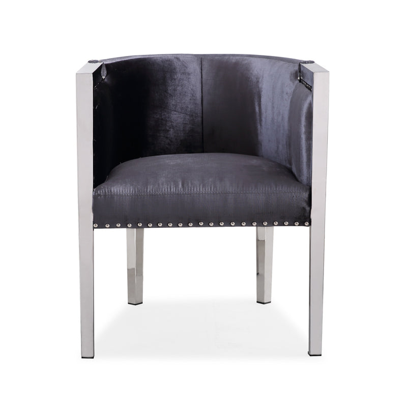 Accent Chair-Dark Grey