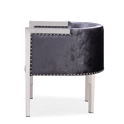 Accent Chair-Dark Grey