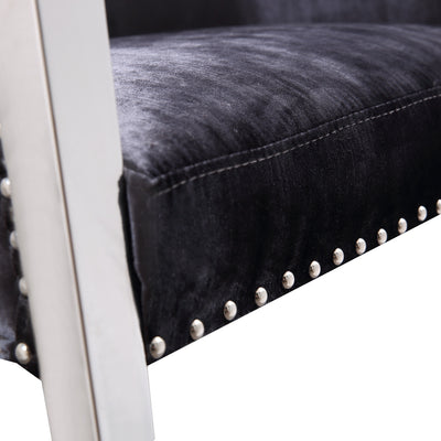 Accent Chair-Dark Grey